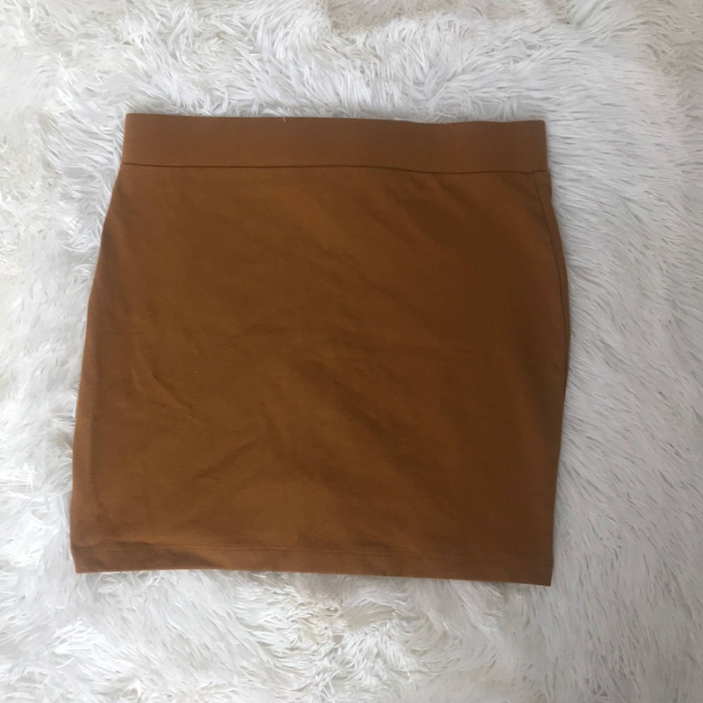 Mustard tube skirt